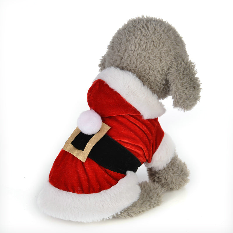 Christmas Dog Costume with Hooded Coat for Pets