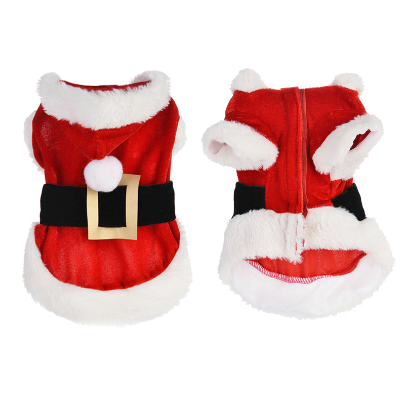 Christmas Dog Costume with Hooded Coat for Pets