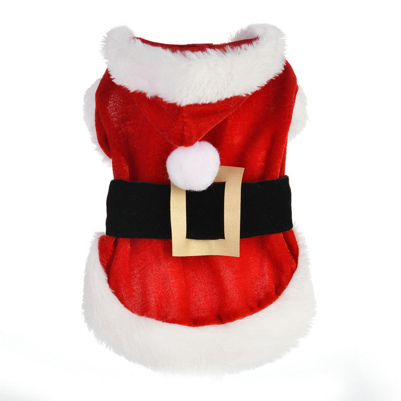Christmas Dog Costume with Hooded Coat for Pets